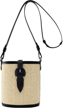 Perrin Paris La Parisienne Xbody Raphia in Raphia Beige /Black at Nordstrom