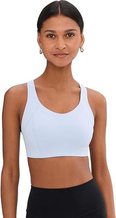 Brooks Chaser Padded Bra Womens Bra Halogen Blue : 2XL (40 A-D), Nylon/Spandex