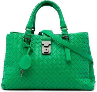Bottega Veneta Pre-owned Bottega Veneta Small Nappa Intrecciato Roma Satchel Ladies KT358F7BES82Z4SU