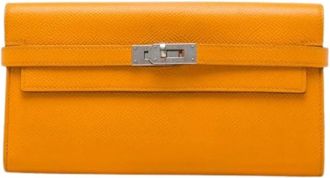 Herm&egrave;s Pre-owned Kelly Long Wallet - - Pre-owned - Donna - Arancione - ONE SIZE