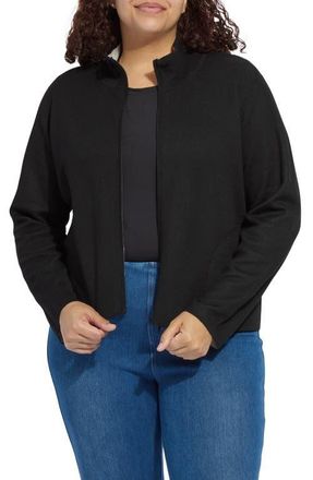 Lyss&eacute; Reversible Zip Up Cardigan in Black at Nordstrom, Size 1 X
