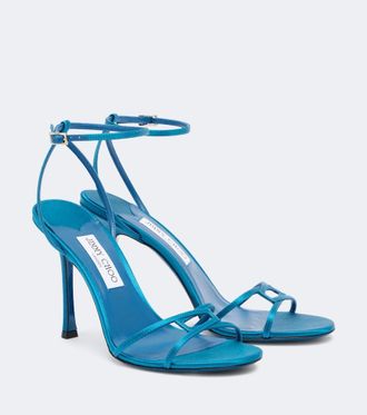 Jimmy Choo London 1998 Leo satin sandals