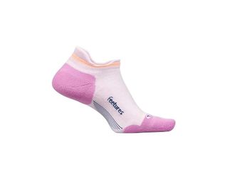 Feetures Elite Max Cushion No Show Tab No Show Socks Shoes Pink Blitz : MD (US Mens Shoe 6-8.5 - Womens Shoe 7-9.5)