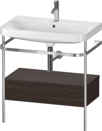 Duravit Set C-bonded Duravit Happy D.2 Plus Con Consola Met&aacute;lica Y Caj&oacute;n