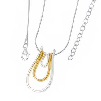 Lucy Quartermaine Horse Shoe Tri Pendant in Sterling Silver at Nordstrom, Size 20