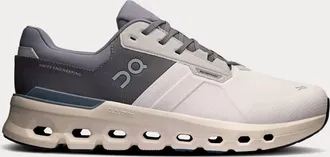 On Mens Cloudrunner 2 Waterproof Running Shoes In Wolf Dust