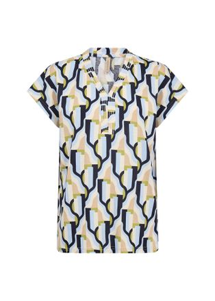 Soyaconcept Tunikashirt SOYACONCEPT SC-FELICITY AOP 533, Damen, Gr. XXL, windsurfer combi, Single Jersey, Obermaterial: 50% Baumwolle, 50% Viskose, bedruckt, figu