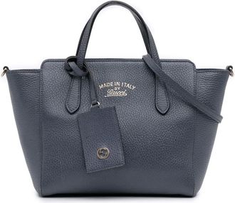 Gucci Borsa a tracolla Swing mini in pelle 2016-2025 - Blu