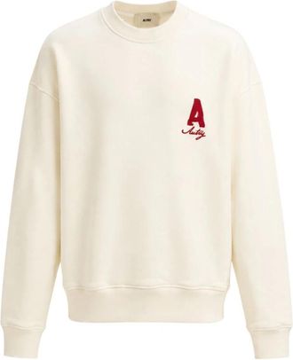 Autry Crewneck Sweatshirt - Heren - Sweatshirts - Wit - L - Katoen - Hoodies & sweatvesten