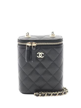 Chanel 2010s matelasse Vanity bag - women - Caviar Leather - One Size - Black