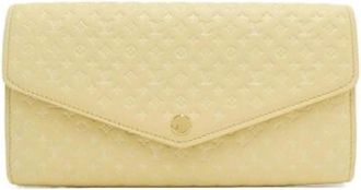 Louis Vuitton Pre-owned Wallets, female, Yellow, Size: ONE SIZE Pre-owned Vintage Long Wallet (bi-fold)
