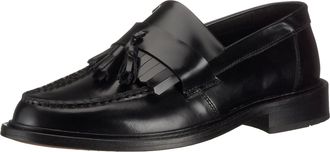 Ikon Ik3235 - Selecta Tab Slip On Loafer With Tassel Black 12 Ukregular