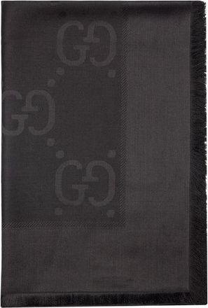 Gucci GG jacquard wool and silk scarf Woman One Size