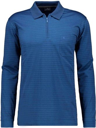 Ragman Poloshirt RAGMAN, Herren, Gr. XXL, dunkelblau, 793, Baumwollmischung, regular fit, ohne Ausschnitt, Shirts Poloshirt