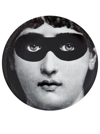 Fornasetti Piatto con volto - Bianco