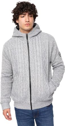 Bewley & Ritch Mens Tonbridge Cardigan (M) (Light Grey Marl)