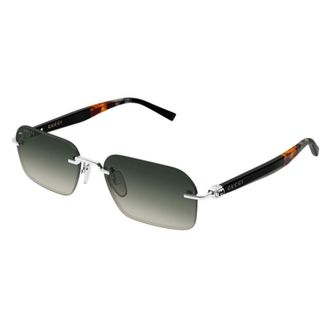 Gucci GG2259S Rimless Rectangle Sunglasses - Green