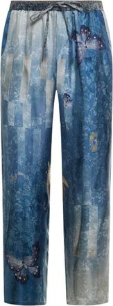Pierre-Louis Mascia Broeken, Dames, Blauw, XS, Aloe Broeken Silk