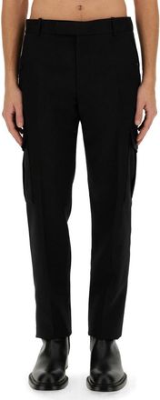 Alexander McQueen Wool Military Trousers - Black