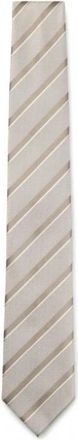 HUGO BOSS 50562057 Stropdas - Heren - Stropdassen - Beige - ONE Size - Katoen - Accessoires