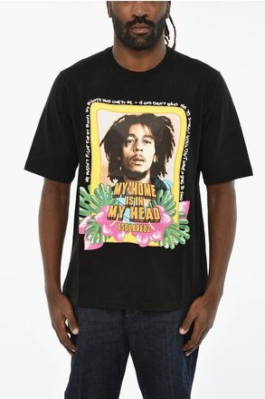 Dsquared2 Cotton Crew-neck T-shirt with Print size S