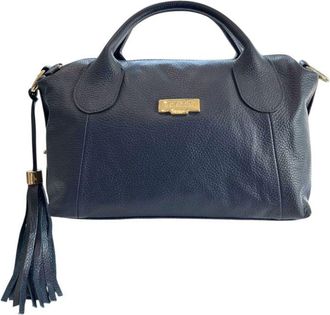 Baldinini Blue Cowhide Shoulder Womens Bag
