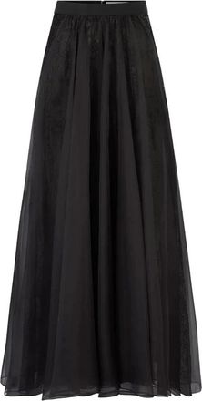 Nina Ricci Rokken, Dames, Zwart, S, Hoge taille lange rok