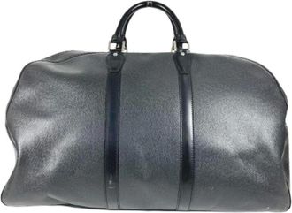 Louis Vuitton Pre-owned Weekend Bags, female, Black, Size: ONE SIZE Pre-owned Taiga Boston Bag