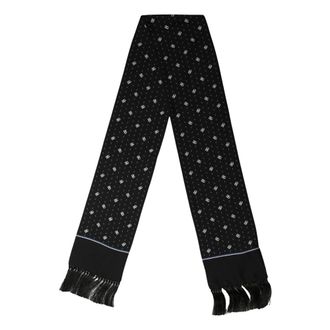 Dolce & Gabbana Sciarpa con frange - - Accessories - Uomo - Nero - ONE SIZE