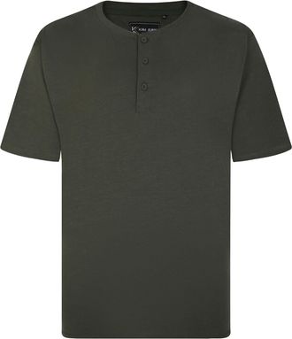 KAM Mens Plus Size T-Shirt Crew Neck Short Sleeve Oversized T-Shirts for Big and Tall Men, Khaki Colour, Size- 6XL