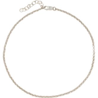 Made by Mary Rolo Chain Anklet in Silver at Nordstrom, Size 10