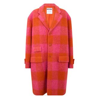 Moschino Lange Jas - Heren - Mantel - Rood - L - Wol - Jassen