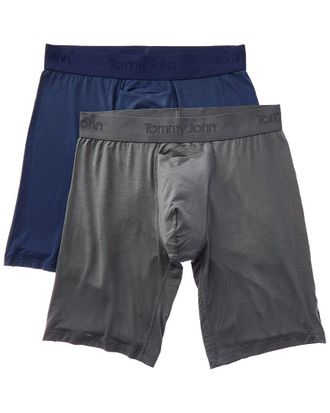 Tommy John Set Of 2 Second Skin 8In Boxer Brief