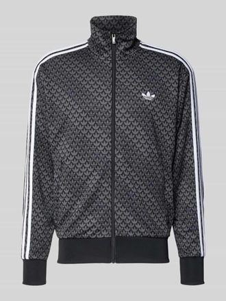 adidas Originals Sweatjacke mit Stehkragen in Black, Gr&ouml;&szlig;e XXL