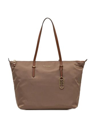 Pedro del Hierro logo-charm tote bag - Beige