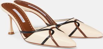 Manolo Blahnik Mules Ragheb 70 in pelle