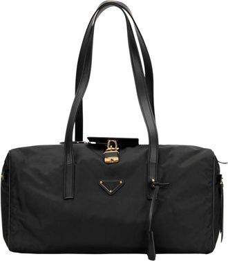 Prada Weekendtas - Dames - Weekendtassen - Zwart - ONE Size - Leer - Tassen