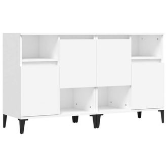 Berkfield Home Sideboards 2 pcs White 60x35x70 cm Engineered Wood | Size: 60 x 35 x 70 cm