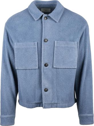 Circolo 1901 Blue Virgin Wool-Blend Jacket