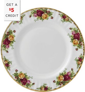 Royal Albert Old Country Roses Plate With $5 Credit
