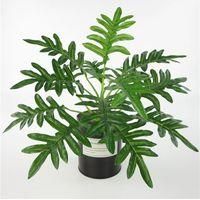 OEM Monstera Deliciosa Artificial, Planta Artificial Grande Para La Decoraci&oacute;n De Salas De Estar Y Oficinas, Planta En Maceta De Estilo N&oacute;rdico Con Soport