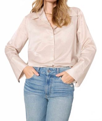 Citizens Of Humanity Womens Camilia Shirt In Beige