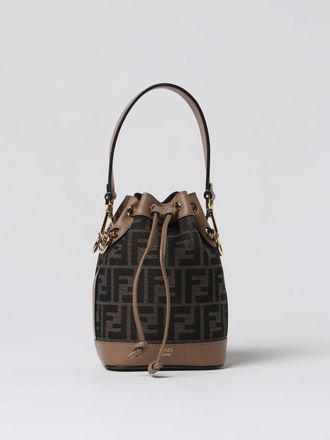 Fendi Borsa Mini Mon Tresor Fendi in canvas con monogram FF jacquard e pelle