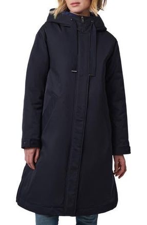 Bernardo Hooded Raincoat with Removable Hooded Bib in Deep Ocean at Nordstrom Rack, Size X-Large