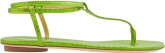 Giannico Ladies Kai Flip Flops Leather Flats, Brand Size 40 (US Size 10)