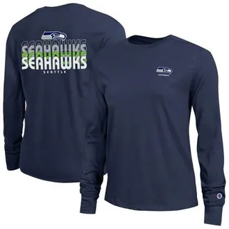 Champion Womens Champion College Navy Seattle Seahawks Core Long-Sleeve T-Shirt at Nordstrom, Size Xx-Large