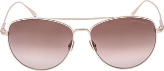 Tom Ford Womens Ft0784 28F Milla Rose Gold Sunglasses Metal - One Size