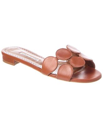 Manolo Blahnik Haribalmu Leather Sandal