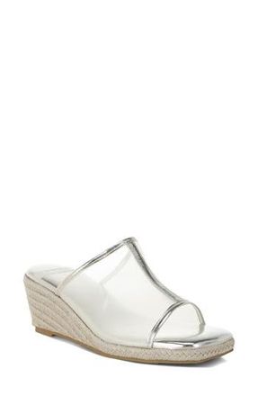 Rag & Co. Seraphine Espadrille Wedge Sandal in Silver at Nordstrom Rack, Size 6.5