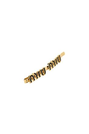 Miu Miu Womens Capelli Hair Clip Gold Ottone Pins Claws & Clips